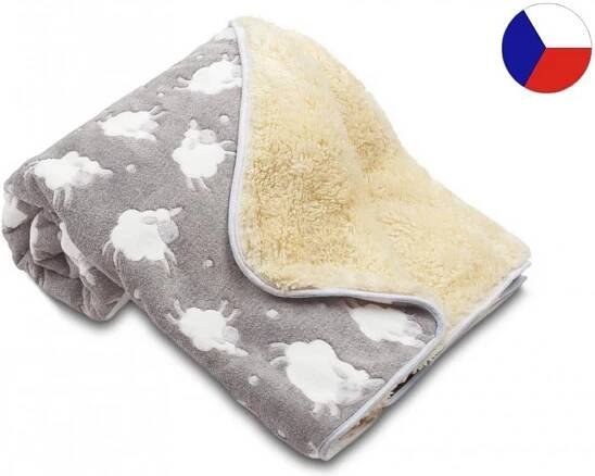 Sleep-well Dětská deka OVEČKA s OVEČKAMI SVĚTLE ŠEDÁ od 561 Kč - Heureka.cz