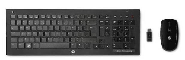 HP Wireless Desktop C7000 - set bezdrátové klávesnice a myši (QB643AA)