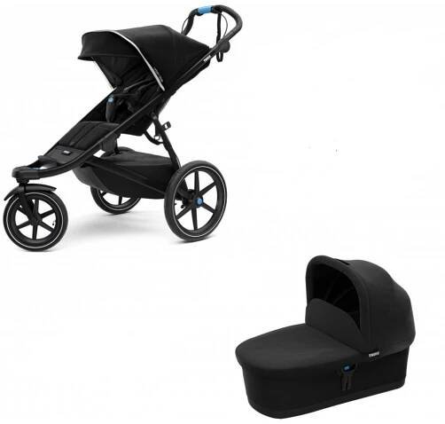 Thule Urban Glide 2 2020 + korbička Thule Bassinet, Black/Black