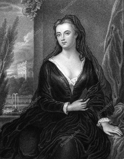 Stáhnout - Sarah churchill, vévodkyně z marlborough (1660-1744) na rytina z roku 1830. jedna z nejvlivnějších žen své doby prostřednictvím své blízké přátelství s královnou Annou. ryl s.freeman a zveřejněny v "portréty proslulou osobností gr — Stock obrázek