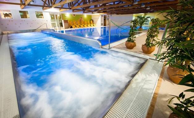 Bazén v ubytování Hotel Flóra nebo v jeho okolí
