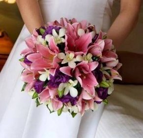 svatební kytice lilií