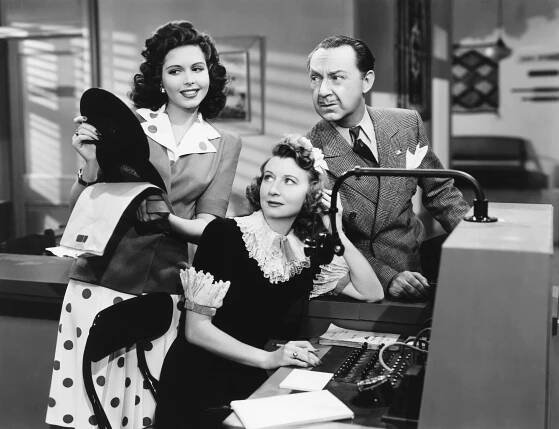REVEILLE WITH BEVERLY, from left, Ann Miller, Irene Ryan, Franklin Pangborn, 1943