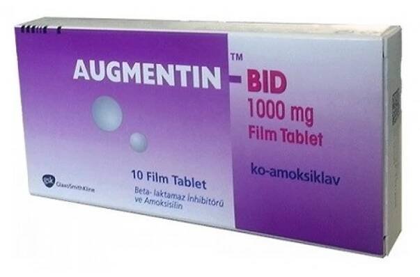 Augmentin BID 1000 mg 10 tablets