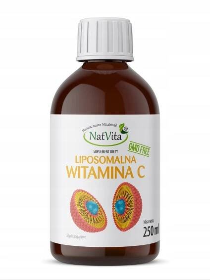 Vitamín C Lipozomální Imunita Kyselina L-Askorbinová Tekutina 250 ml NatVita