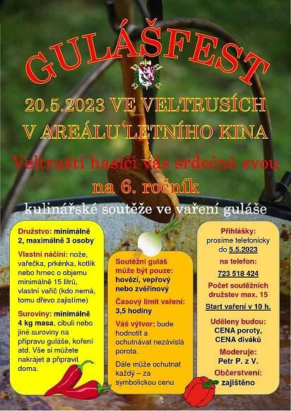 POZVÁNKA na Gulášfest v sobotu 20. května 2023 | Město Veltrusy