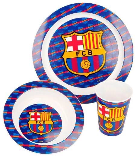 STOR PLASTOVÁ SADA NÁDOBÍ FC BARCELONA