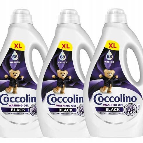GEL NA PRANÍ TEKUTÝ NA PRANÍ TKANIN COCCOLINO CARE 192 PRANÍ ČERNÝ 3x2,72L