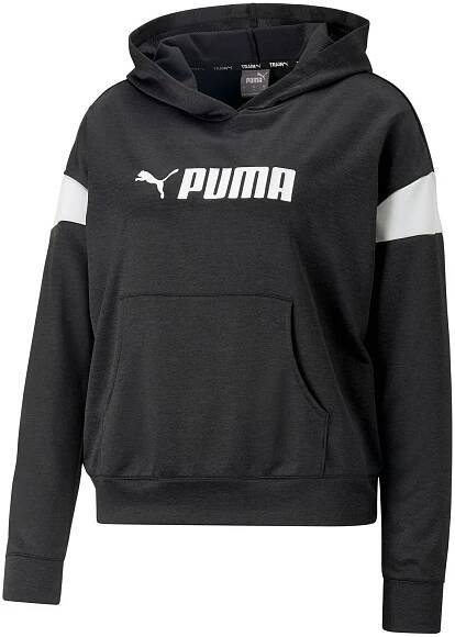 Dámská mikina přes hlavu Puma FIT TECH KNIT HOODIE W černá | AD Sport