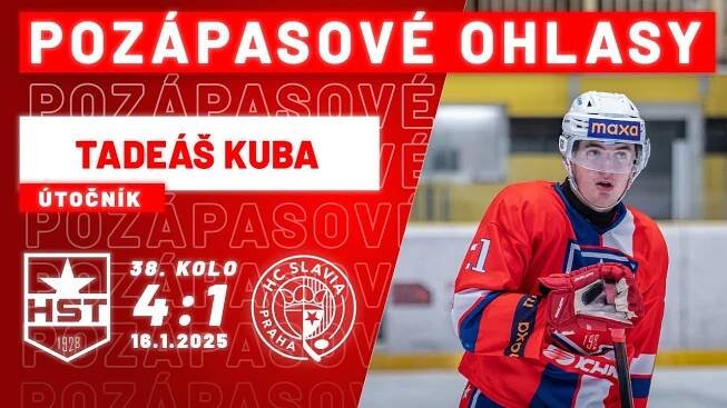 Dali jsme branky, třetí třetina nejlepší, říká Tadeáš Kuba