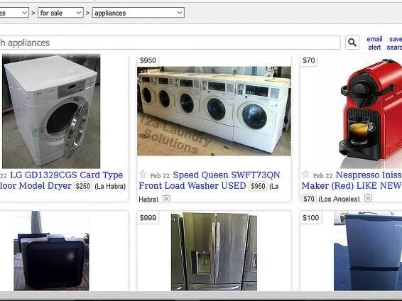 How to Sell Appliances on Craigslist