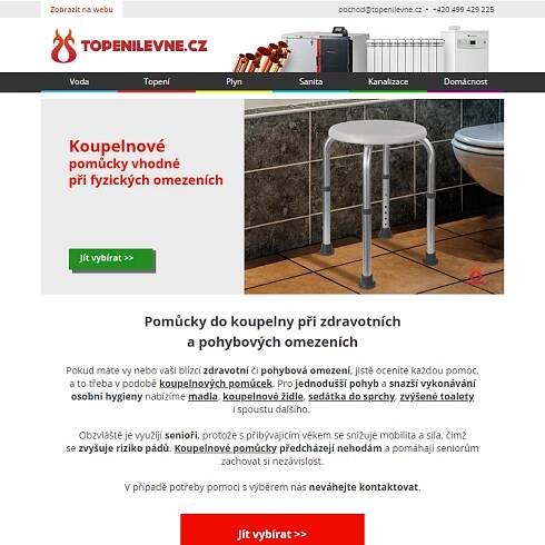 Představujeme invalidní koupelnový program