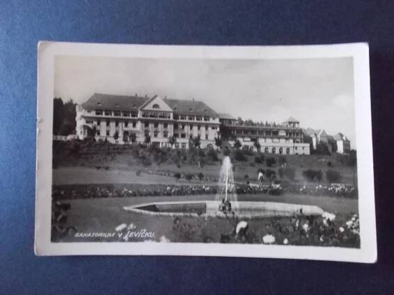 Svitavy Jevíčko pohled Lázně plícní léčebna sanatorium fontána kašna