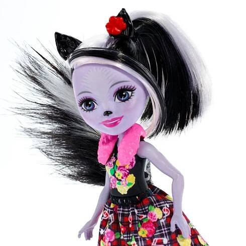 Mattel Enchantimals panenka se zvířátkem Sage Skunk a Caper