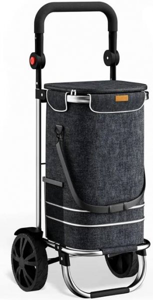 Nákupní taška na kolečkách EASY, 50l, černá