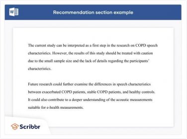 How to Write Recommendations in Research