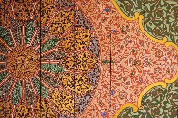 The ceiling of the Bahia palace, Marrakesh