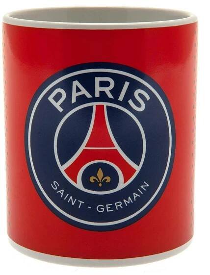 FotbalFans Keramický hrnek Paris Saint Germain FC, 315 ml, červený
