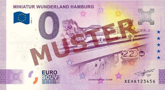 Euro-Souvenirscheine | Miniatur Wunderland Hamburg