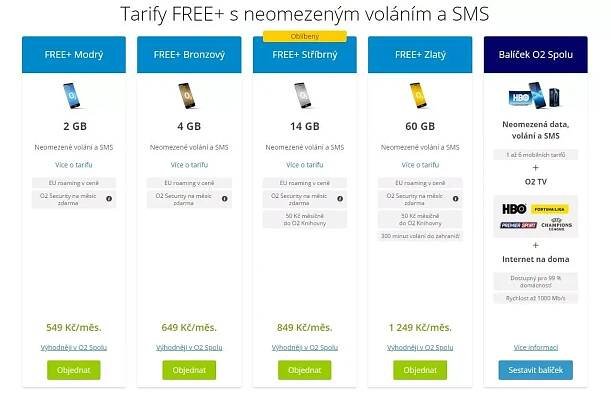o2 tarify