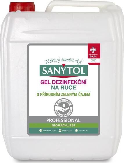 Sanytol Dezinfekční gel na ruce s přírodním zeleným čajem 5 l od 599 Kč