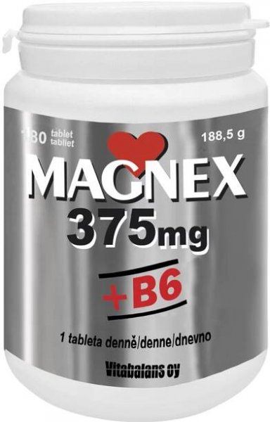 Vitabalans Magnex 375 mg + B6 250 tbl. od 191 Kč