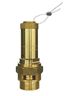 Herose Pojistný ventil 6205 - 1/4", DN7, TÜV Nastavení pojišťováku (bar): 15,0 bar
