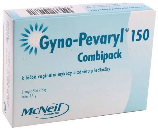 Gyno-Pevaryl 150 Combipack čípky 3 ks + krém 15 g od 199 Kč