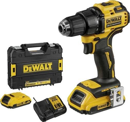 Obrázek produktu pro DeWALT DCD708D2T-QW AKU/rázový šroubovák Černá, Žlutá 1650 ot/min