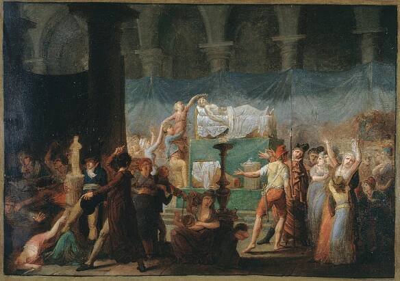 Maratův pohřeb, Fougeat 1793