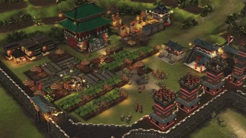 Stronghold: Warlords; screenshot: obrana města