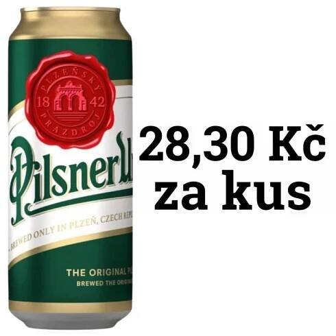 Pilsner Urquell 12° 24×0,5l 4,4% Plech | ALKOHOL.cz