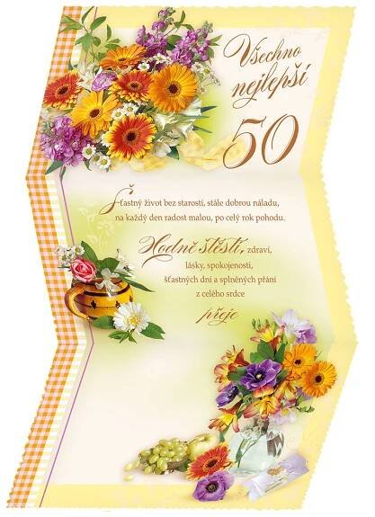 15-7059 Blahopřání gratulační CZ/50