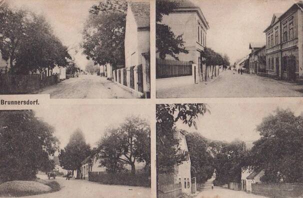 Prunéřov/Brunnersdorf-Kadaň, zaniklá obec, 20.léta - Pohlednice místopis