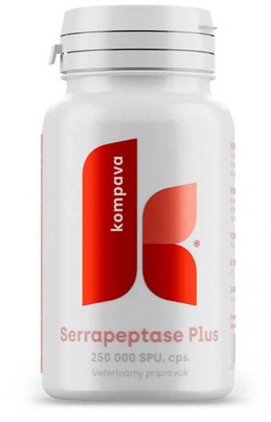 KOMPAVA Serrapeptase Plus 250 000 SPU 90 kapslí