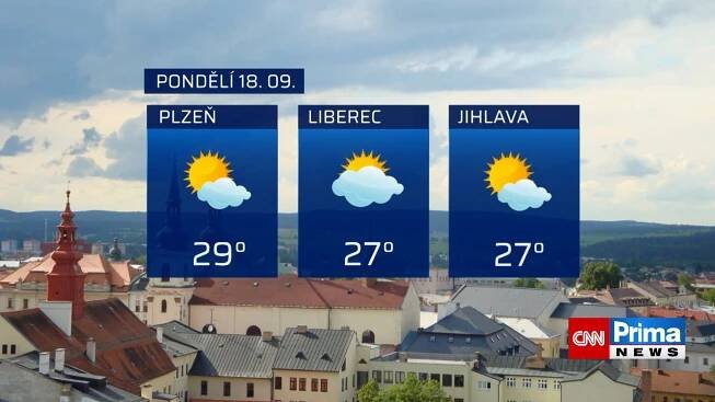 Předpověď počasí 17. 9. 2023