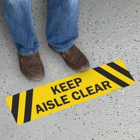 Warehouse Aisle Signs | Keep Aisles Clear Signs