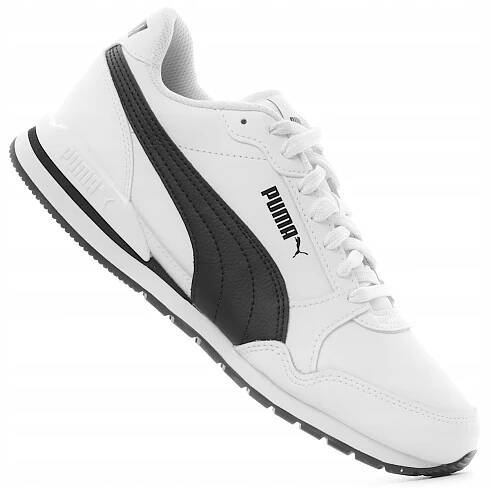Puma St runner Pánské sportovní kotníkové boty bílé lehké tenisky 42 Výška nízká