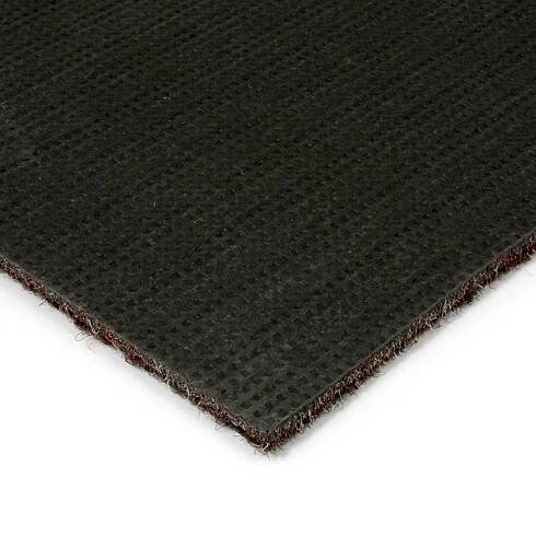 Hnědá kobercová čisticí zóna FLOMA Catrine - výška 1,35 cm