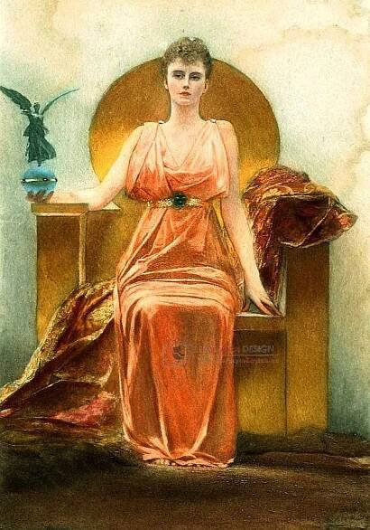 VF99 Jean-Joseph Benjamin-Constant - Portrét paní Helene Vincent