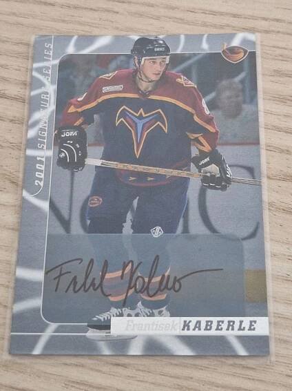 František Kaberle, autograph, Atlanta - Hokejové karty