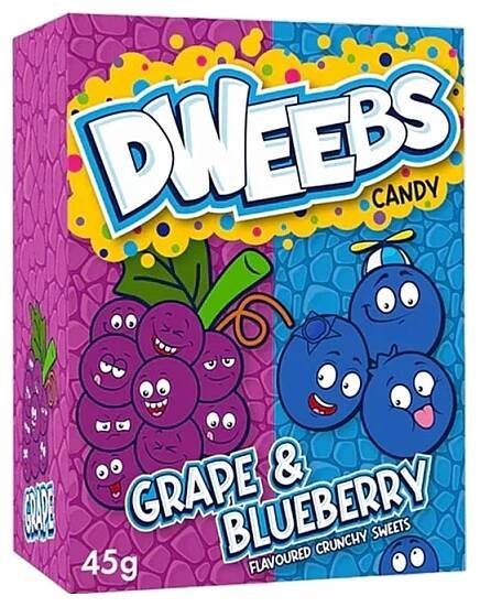 Dweebs s příchutí hroznů a borůvek