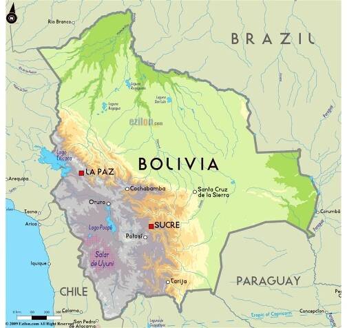 Maps of Bolivia | Collection of maps of Bolivia | South America | Mapsland | Maps of the World