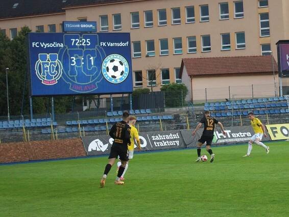OBRAZEM: FC Vysočina ztratil s Varnsdorfem nadějné vedení a získal doma jen bod
