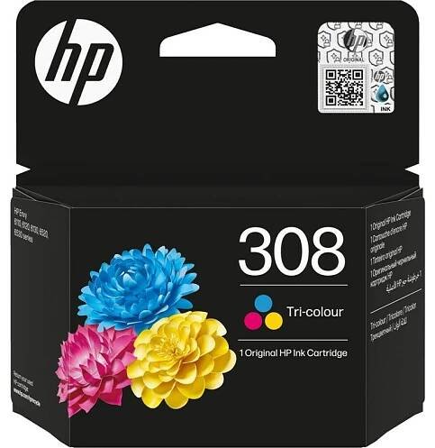 Inkoustová náplň HP 308, 120 stran - CMY