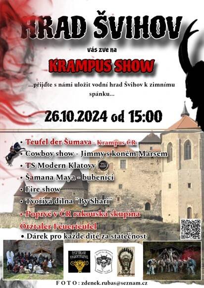 Krampus show na hradě Švihově - Švihov