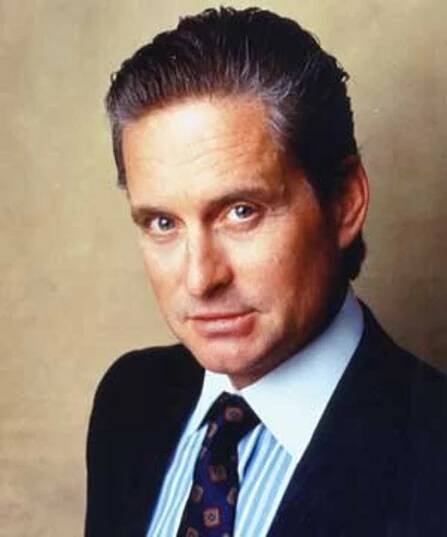 Michael Douglas ve své nejslavnější roli jako Gordon Gekko