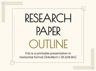 Research Paper Outline presentation template 