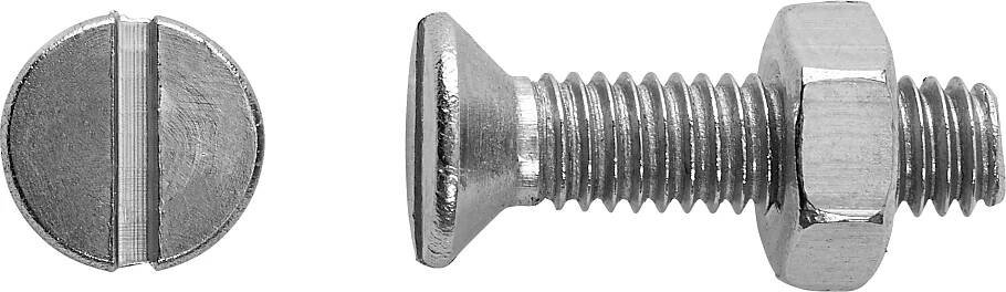 Závitový šroub se zápustnou hlavou PZ ocel A2 M3 x 10 mm, 8 ks + matice nakoupit u OBI