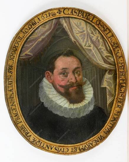 Podobizna Kašpara Losselia, tempera na měděné destičce, 1621, MMP H 275
